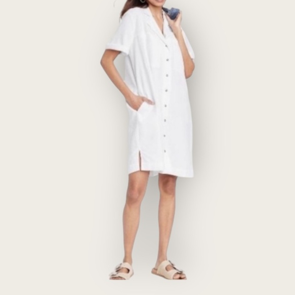 Universal Thread Short Sleeve Button-Front Shirtdress